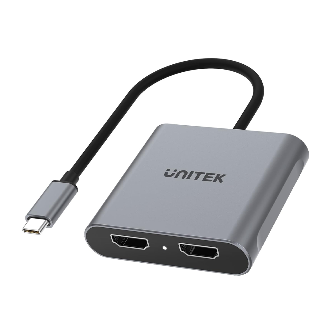 محول Unitek V1404B USB-C إلى HDMI مزدوج 4K محول Unitek V1404B USB-C إلى HDMI مزدوج 4K